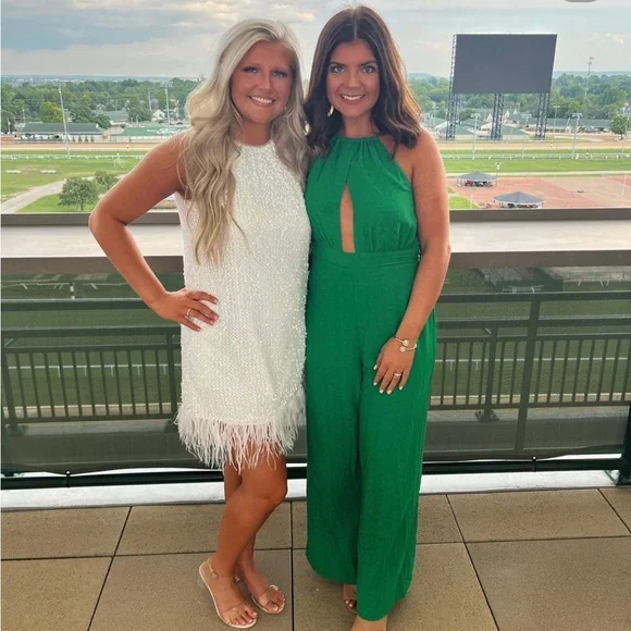 green rehearsal dinner dress Alisti Sequin Mini Dress main image 0